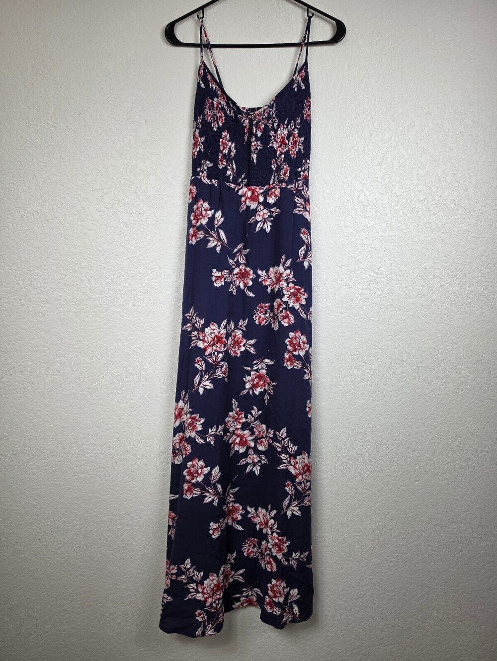 Anthropologie Band of Gypsies Floral Maxi Dress Navy Small